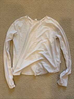 lululemon athletica Cream Long-Sleeve Crew Tee